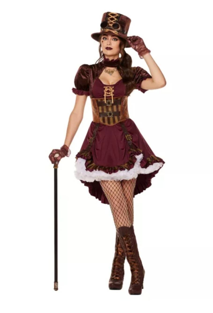 Steampunk Costume Dress Women Medium M Adult Halloween Cosplay